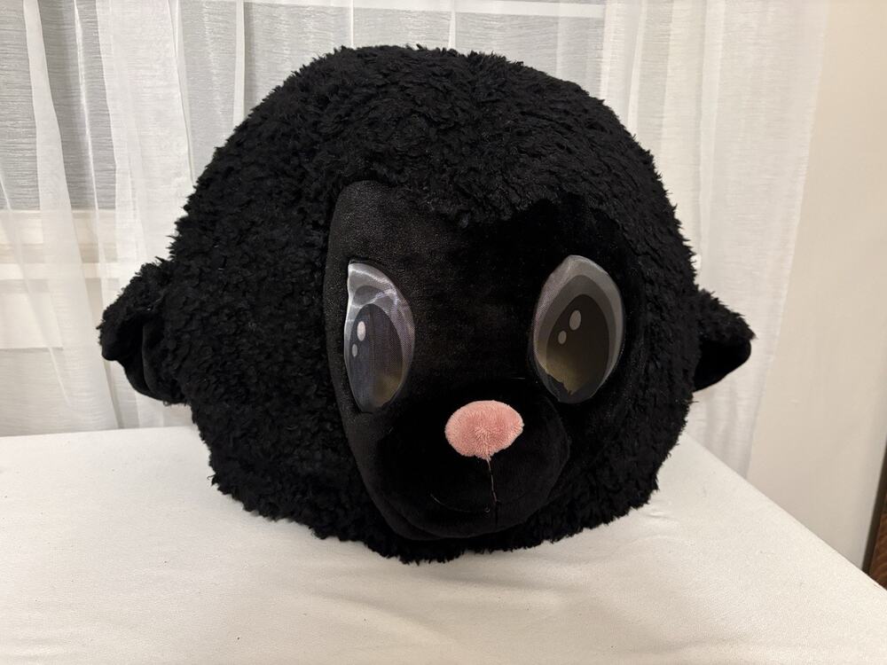 Dan Dee Big Greeter Head Black Sheep Lamb Plush Dog Mascot Halloween Costume